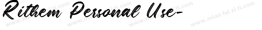 Rithem Personal Use字体转换